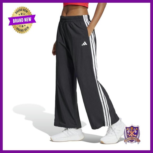 Wide Leg Parachute Pants with Drawcord Waist - 100% Recycled Materials